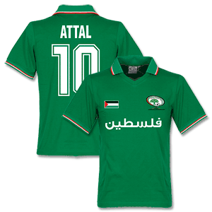 Palestine Retro Shirt with Attal 10 (Green/Red)