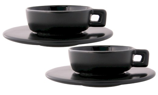 Coffee Cup Set - Black