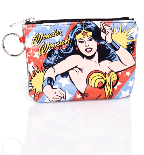 Wonder Woman Red Stars Coin Purse