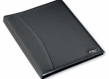 Rexel Soft Touch Display Book A4 Black Smooth Leather (24 Pockets)