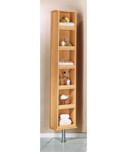 Rico Swivel Storage Unit - Beech Effect Finish