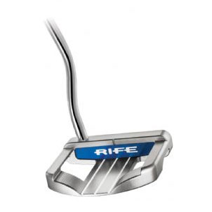 Deep Blue Double Bend Silver Putter