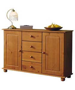 Rio Solid Pine 2 Door 4 Drawer Sideboard