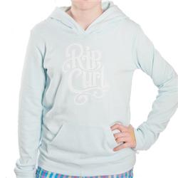 Girls Sporty Fleece Hoody - Sky Blue