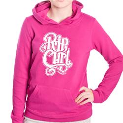 Girls Sporty Fleece Hoody - Very Berry