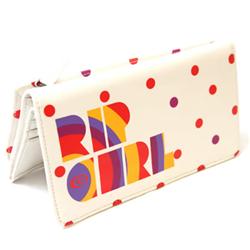 Ladies Dots Purse - Optical White