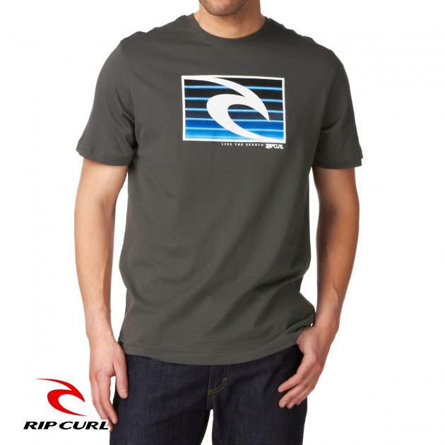 Mens Rip Curl Mick T-Shirt - Charcoal Grey