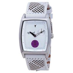 Womens Peniche Leather Strap Watch -White