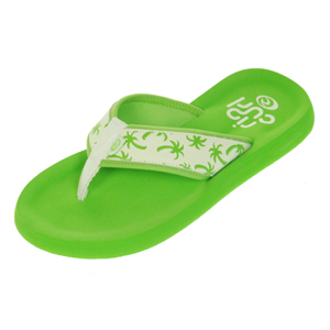 Ladies Ripcurl Bubble Flip Flops. Green