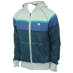 Ripcurl Mens Mens Ripcurl Resin Tint Striped Full Zip Hoody.