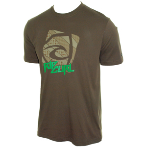 Mens Ripcurl Mogwai Tee Shirt. Bracken