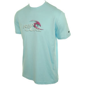 Mens Ripcurl Nines Tee Shirt. Blue