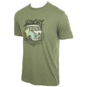 Mens Ripcurl Tamaris Tee Shirt. Vetiver