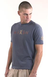 washed t shirt with harsh print