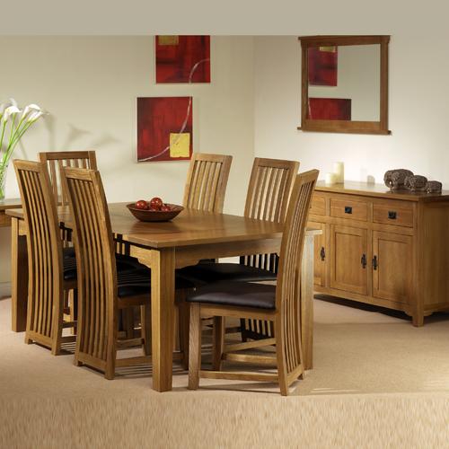 02. Riverwell Oak Dining Set (6`Table + Sideboard)