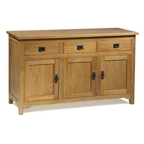 Riverwell Oak Sideboard (Black Handles)