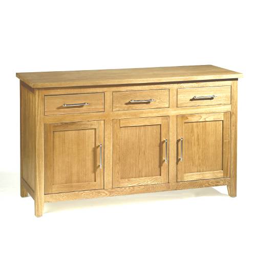 Sideboard in Dorset Light Oak (Chrome Handles)