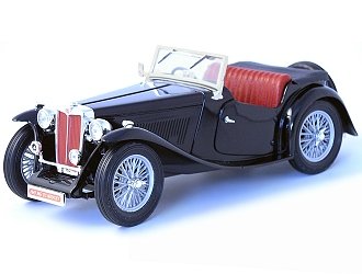 MG TC (1947) (1:18 scale in Black)