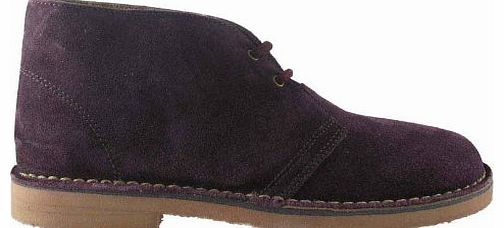 Plum Suede Leather Desert 8