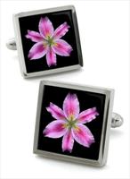 Robert Charles Botanical Lily Cufflinks by