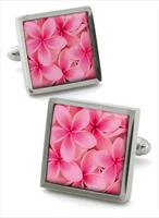 Robert Charles Frangipani Pink Cufflinks by