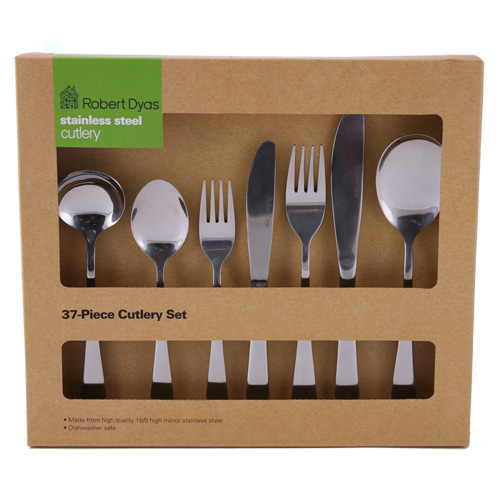 Robert Dyas 37 Piece Stainless Steel Cutlery Set