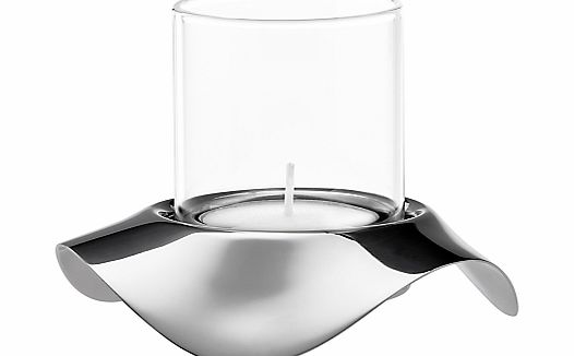 Drift Tealight Holder, Silver