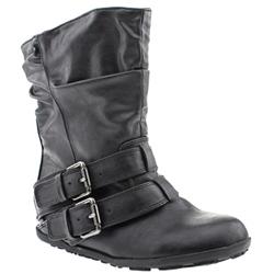 Female Tracker Manmade Upper Casual in Black, Brown