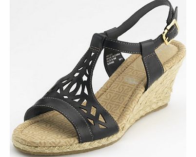 Emily Laser Cut T Bar Sandals