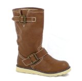 Garage Shoes - Redadare - Womens Calf Length Boot - Tan Size 4 UK