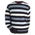 mens crew-neck hoop stripe sweatshirt