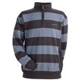 mens hoop-stripe half-zip sweatshirt