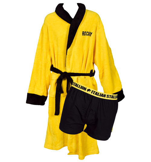 Bath Robe and Boxer Set