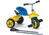 Blue Turbo Trike and Tipping Bucket, Push Handle and Freewheel Option