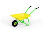 Metal Wheelbarrow Yellow and Green