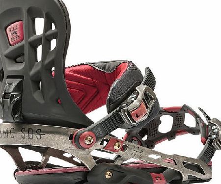 Mens Rome 390 Boss Snowboard Bindings - Metal