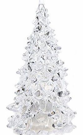 Christmas Tree Ice Crystal Colorful Changing LED Desk Decor/Table Lamp Light