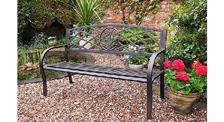 RONDEAU LEISURE METAL GARDEN BENCH