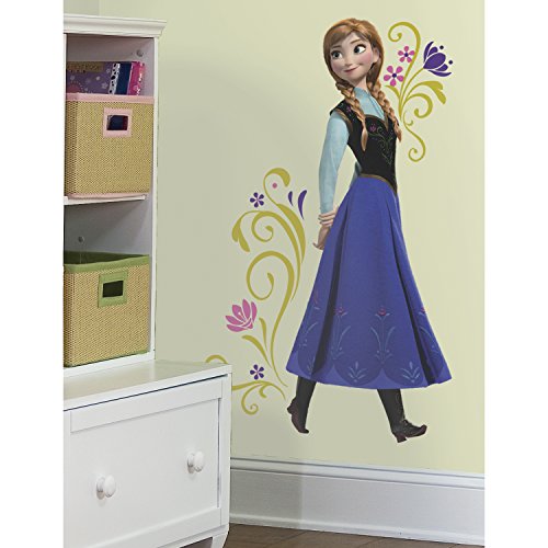 Frozen Anna Childrens Repositionable Wall Stickers, Multi-Colour