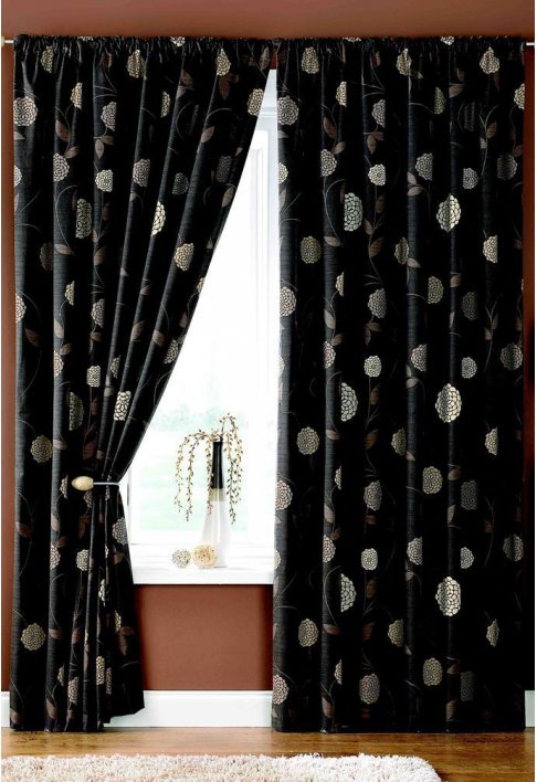 Chocolate Lined Curtains