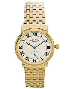 Gents Gold Plated Bracelet Watch