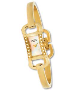 Ladies Diamond Set Bangle Watch