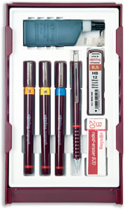 Rotring Isograph College Set with 3 Pens