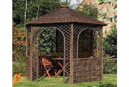 Rowlinson Willow Hexagonal Garden Gazebo