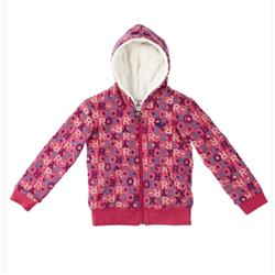 Girls Snow Valley Zip Hoody - Strawberry Pink