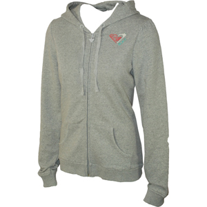 Roxy Ladies Ladies Roxy Happy Ending Full Zip Hood. Heather