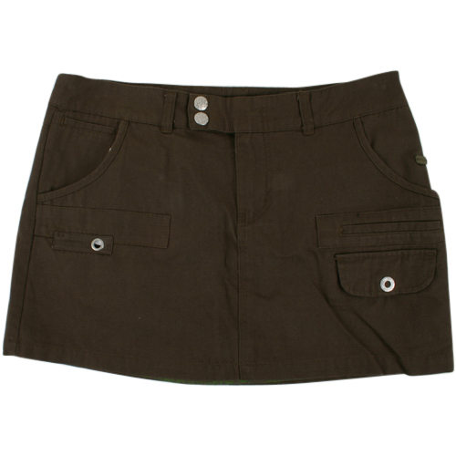 Ladies Roxy Twilight Organic Mini Skirt Military