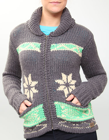 Roxy Llama Heavy knit - Heather Grey