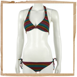 Rainbow Bikini Black