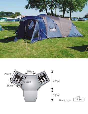 Biarritz 6 Tent